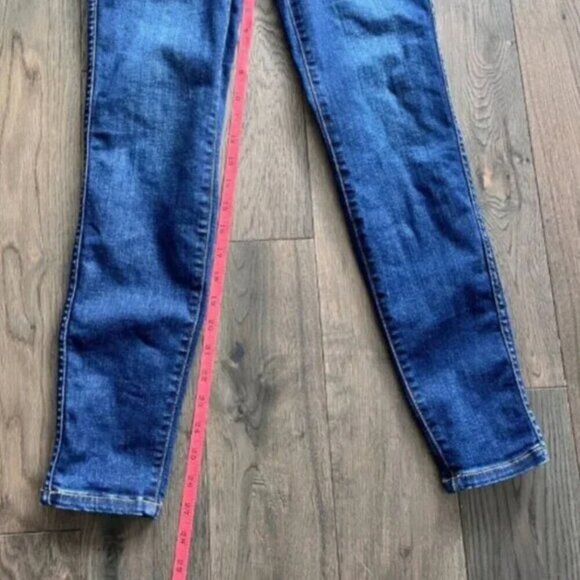 Spanx Ankle Skinny Pull-On Denim Jeans Size S Slimming Stretch Jeggings Blue - Picture 7 of 7